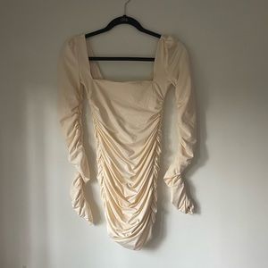 oh polly beige bodycon